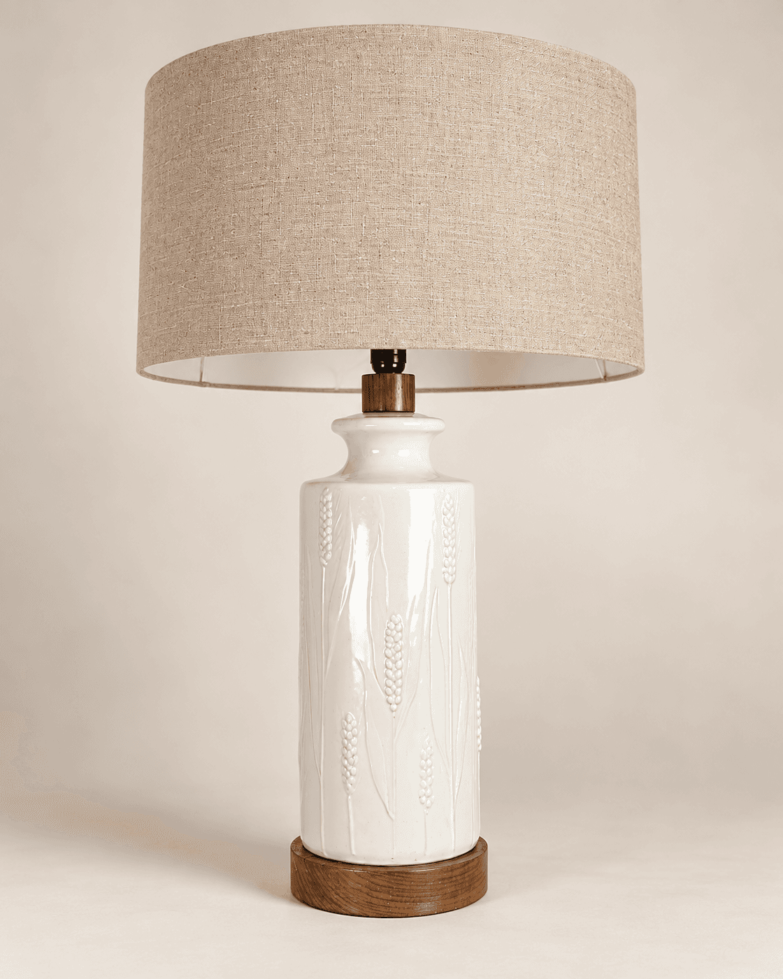 Lampe en porcelaine de Chine, Royal Copenhagen, Danemark, 1975-1979 — vue studio reconstituée et illustrative