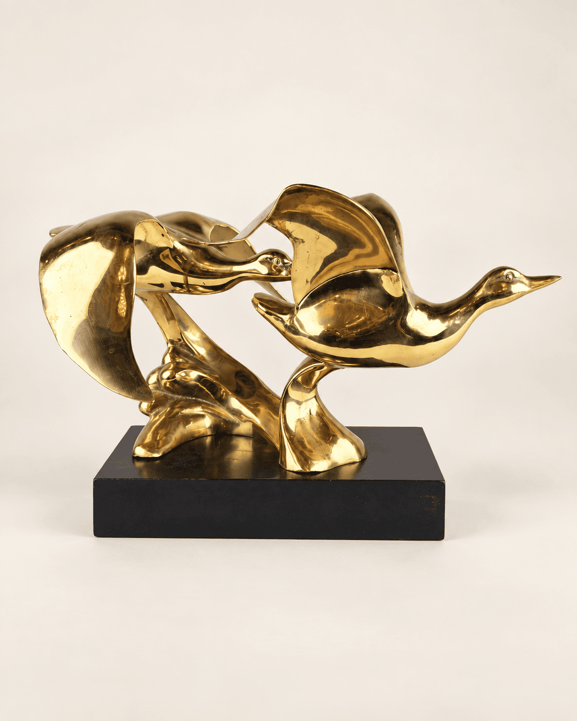 "L'envol" sculpture en laiton vers 1970