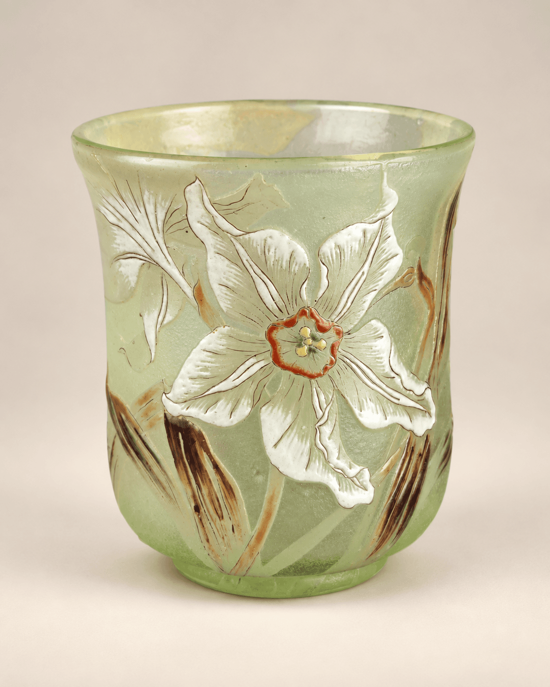 Emile Gallé, vase en pâte de verre, vers 1900