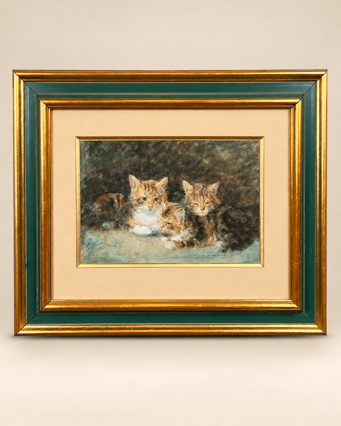 Aquarelle et gouache, Chats, Eugène Louis Lambert (1825–1900), XIXe siècle